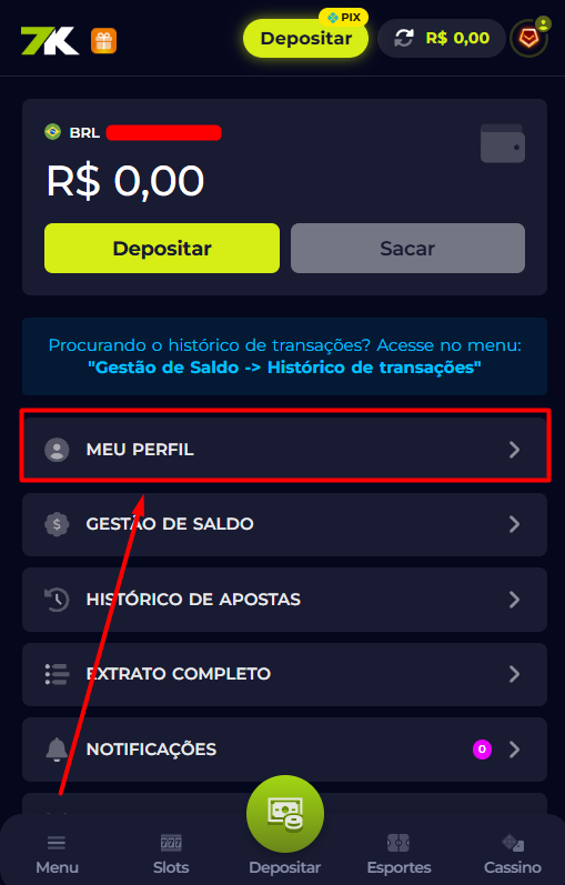 Passo 3 exclusao de conta